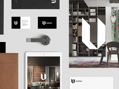 Vanelope - Identity brand design graphic home house identity interior logo luxury room