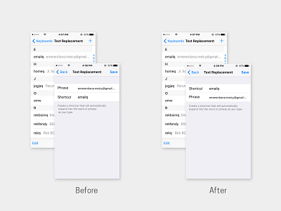 #MakeItBetter - iOS Text Replacement ios make it better settings