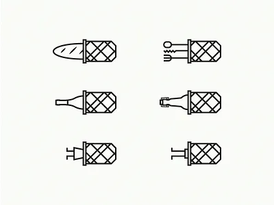 Fish bar - Icons bait bread cutlery drink drinks fish fish bar food icon iconset toilet