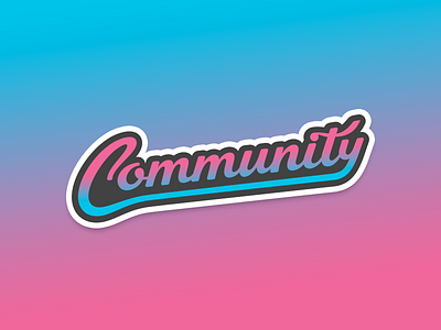 Community community dribbble sticker sticker mule