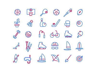 Sport Icon Set art design free freebie icon icon set icons illustration set sport ui ux