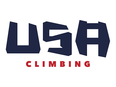 USA Climbing Branding branding identity logo