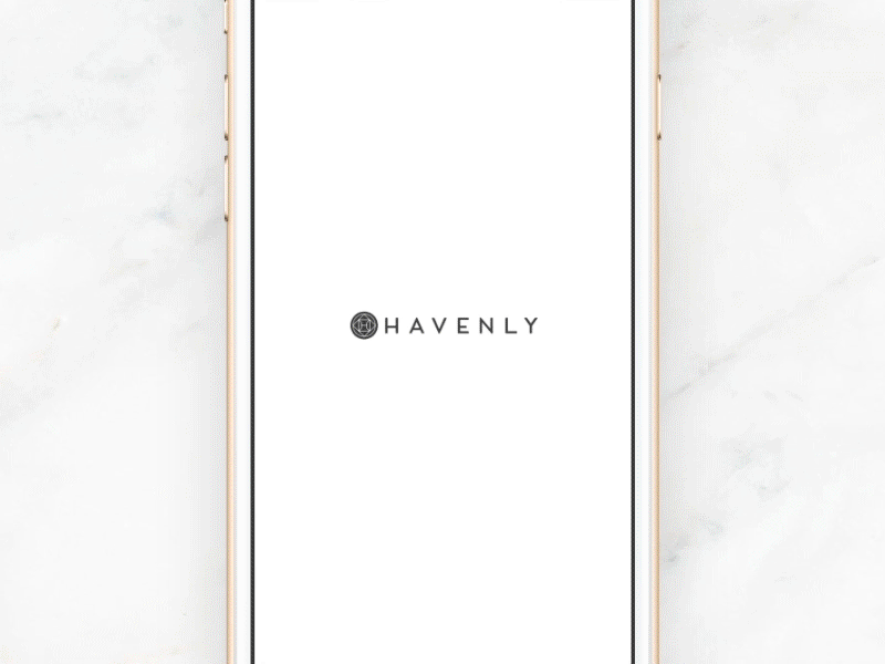 iPhone Walkthrough for Havenly animation app commerce ios mobile ui ux