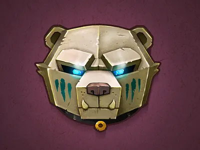 Bear Amulet amulet bear glow icon jewelry photoshop texture