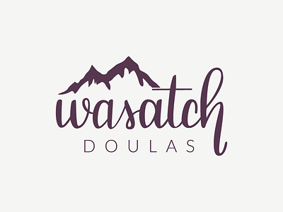 Wasatch Logo hand lettered logo