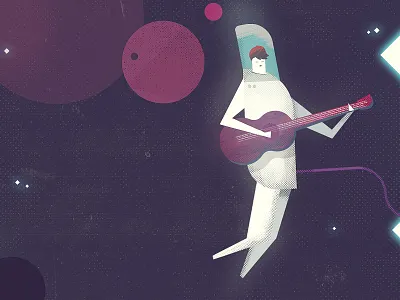 Sad Astronaut acoustic astronaut guitar music planets singing space spaceman