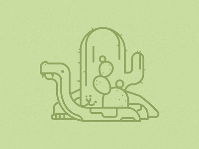 Snake animal cactus desert monoweight snake