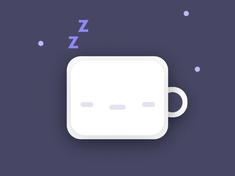 Wake me up motion design principle vector
