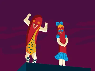 Weenies chicago chicago style hot dog no ketchup superdawg weenies weiners wpa