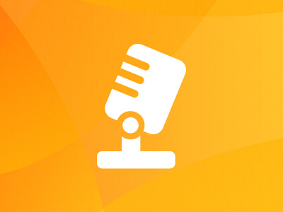 Audio icon audio icon microphone product design yellow