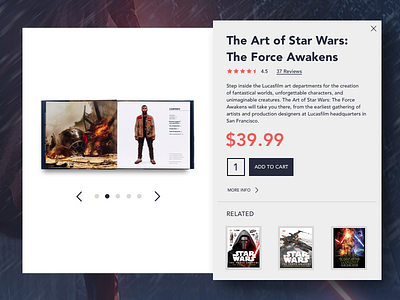 Daily Ui #012 dailyui product star wars ui user interface ux