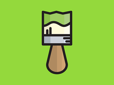 Paintbrush Tool brush challenge illustration paint tool vector