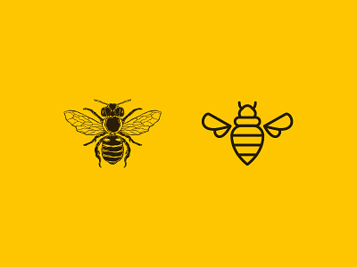 Bee bee bzz detailed hand drawn honey honeycomb intricate logo vector wings