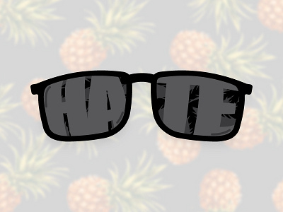 Hate Shades enamel enamel pin hate hate shades pin