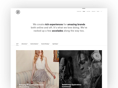 BASIC Redesign Homepage Exploration agency basic basic agency homepage redesign web design