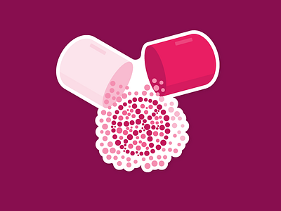 Pills contest dribbble meds pills sticker