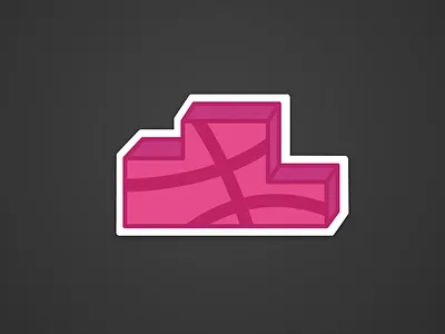 Building Block Podium dribbble giveaway mule playoff podium rebound sticker