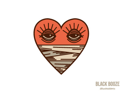 Lovesick No.1 art blackboozeillustraions emo heart icon illustration love tattoo vector