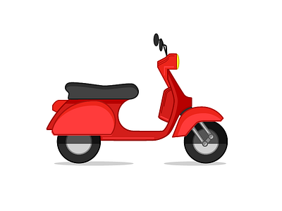 Vespa icon illustration vespa