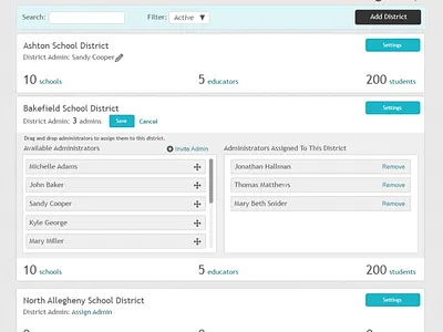 Drag and Drop Interaction admin drag and drop set up website