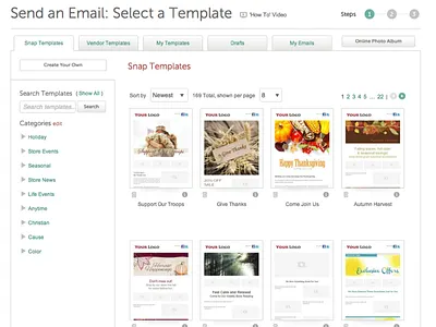 Email Template Discovery discovery emails filter search templates website