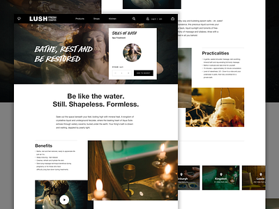 Lush | Spa Product Landing Page article cosmetics fresh handmade lush spa story