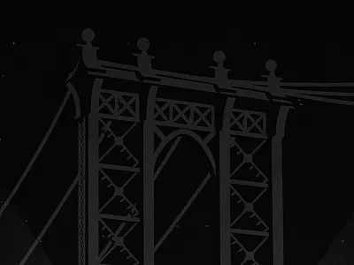 Manhattan Bridge - DUMBO bridge brooklyn dumbo illustration manhattan new night notebook ny york