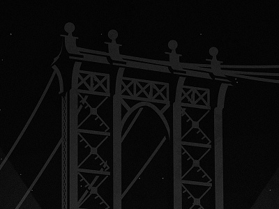 Manhattan Bridge - DUMBO bridge brooklyn dumbo illustration manhattan new night notebook ny york