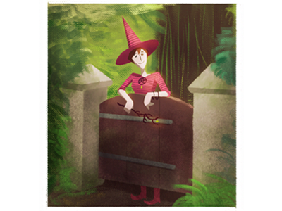 Witch Joy paiting witch