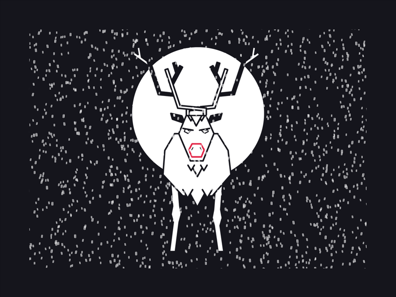 Reindeer after effects animation gif reindeer rudolph snow vector