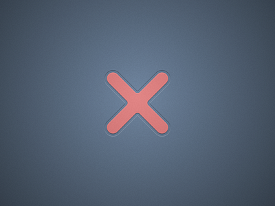 X bevel design emboss flat icon inset navy ui ux x