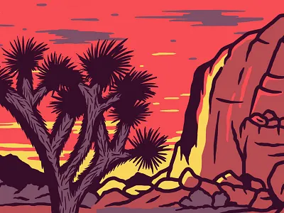 JTNP WIP illustration joshua tree national park