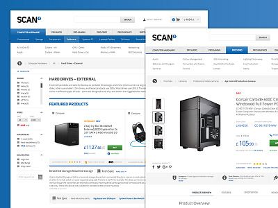 Product page layouts