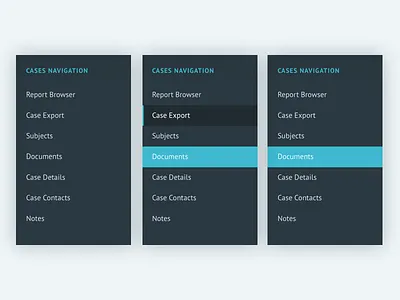 Sidebar Menu States active current hover link menu navigation sidebar states ui usability ux
