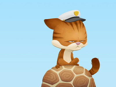 Orange is the New Grumpy Cat cat digital grumpy illustration orange