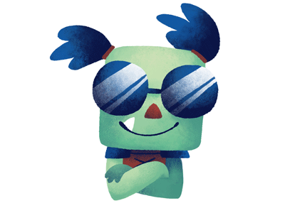 Cool cool gif goblin sticker sunglasses