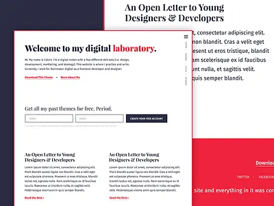 Chemical Theme - Home Teaser fira sans free genesis framework playfair display theme typography ui ux wordpress