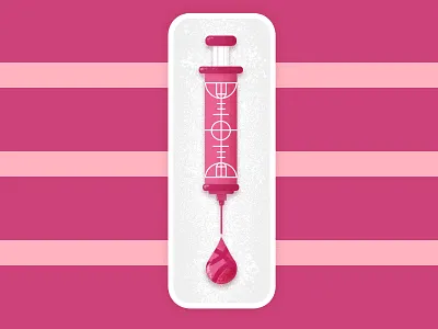 For the Love of the Game addict dribbble drug illustration sticker stickermule syringe texture