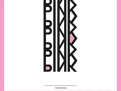 Pink_The Dna Of Colours_Yianart.Com art colours design digital digital art dna graphic graphic design pink poster typography vector
