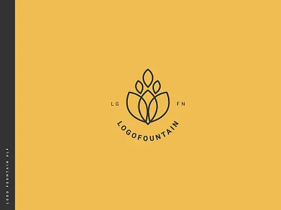 Logo Fountain logo branding design icon lettering logo symbol typography