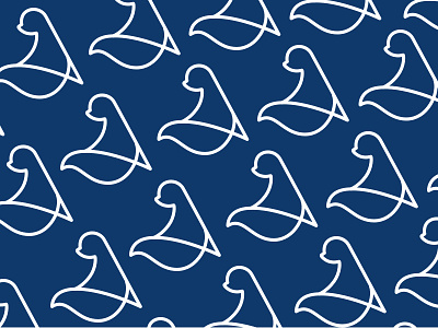 Pattern Seal animal draw logo pattern seal