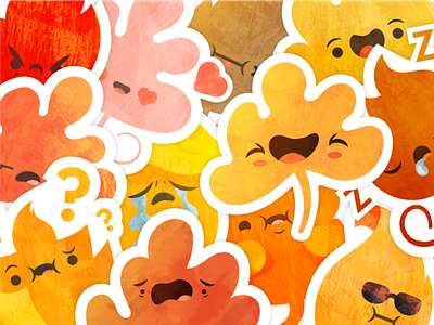 Leafmoji iOS Sticker Pack apple autumn fall imessage ios leaf leafmoji leaves messaging sticker sticker pack