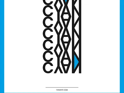 Cyan_The Dna Of Colours_Yianart.Com art colours cyan design digital digital art dna graphic graphic design poster typography vector