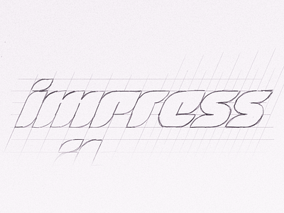 Impressive Logotype Sketch apple pencil ipad pro logotype sketch