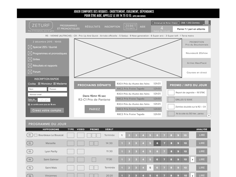 Ux Zeturf design ux