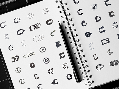 Logo concepts/sketches for Credo AI ai ai logo brand guideline brand identity brandidentity branding c logo design concept creative logo design illustration logo logo concept logo design logo designer logos minimalist logo modern logo sketch typography