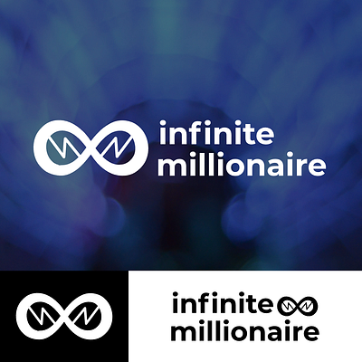 Infinite Millionaire | Logo abstract abundance branding business clean finance geometric growth infinity investment logo luxury minimal modern money simple success symbolic vector wealth