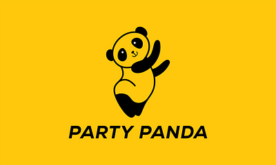 Party Panda Logo branding design graphic design logo vector