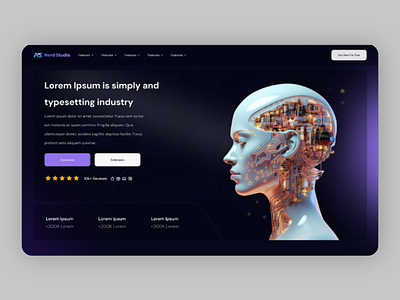 The landing page of the "Nemati.ai (Formerly known as)" website. aiplatform artificialintelligence branding cleanui digitalproduct homepage landingpage minimaldesign nextgentech productwebsite saas techinnovation techstartup uidesign uiux uxdesign webapp webdesign