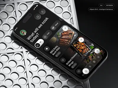 Ultimate BBQ Recipe App – Grill. Sizzle. Enjoy! 🍖 android app design app development barbecue food bbq bbq fod branding cook fast food graphic design grill app illustration ios mobile app recipe app ui ux